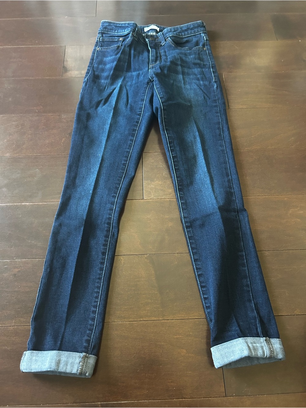 LC Lauren Conrad Dark Blue Cropped Jeans